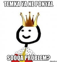 TEMKA YA NE PONYAL SOOQA PROBLEM?