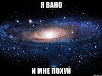 Я ВАНО И МНЕ ПОХУЙ