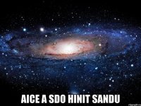  AICE A SDO HINIT SANDU