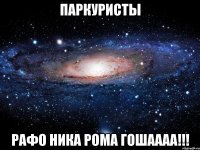 паркуРисты РАФО НИКа рома ГОшаааа!!!