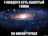 у каждого есть ебанутый гомик по имени турпал