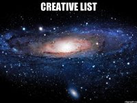 Creative list 