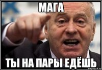 мага ты на пары едёшь