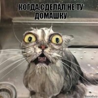 когда,сделал не ту домашку 