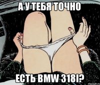 А у тебя точно Есть bmw 318i?