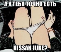 А у тебя точно есть Nissan JUKE?
