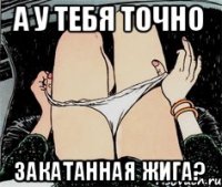 А у тебя точно закатанная жига?