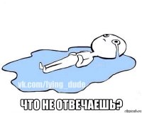  что не отвечаешь?