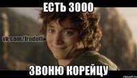 Есть 3000 Звоню корейцу