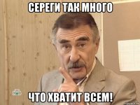 сереги так много что хватит всем!