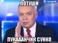 потуши пукааанчик сунко