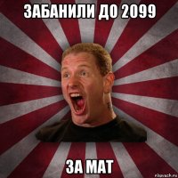 забанили до 2099 за мат