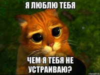 я люблю тебя чем я тебя не устраиваю?