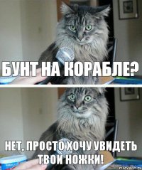 Бунт на корабле? Нет, просто хочу увидеть твои ножки!