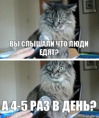 Вы слышали что люди едят? А 4-5 раз в день?