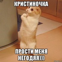 кристиночка прости меня негодяя)))