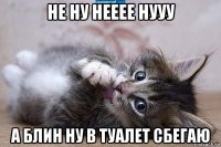 не ну нееее нууу а блин ну в туалет сбегаю