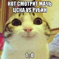 кот смотрит мачь цска vs рубин 1 ; 0