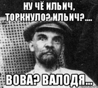 Ну чё ильич, торкнуло? Ильич?.... вова? Валодя...