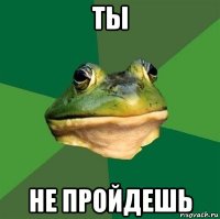 ты не пройдешь