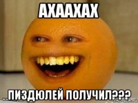 ахаахах пиздюлей получил???