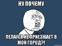 ну почему пелагея не приезжает в мой город?!