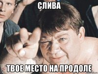 СЛИВА ТВОЕ МЕСТО НА ПРОДОЛЕ