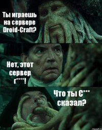 Ты играешь на сервере Droid-Craft? Нет, этот сервер г****! Что ты С*** сказал?