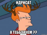 идрисат а тебе зачем ??