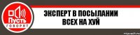 Эксперт в посылании всех на хуй