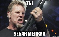 ты уебак мелкий