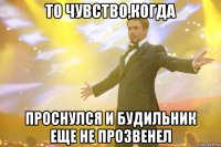 то чувство,когда проснулся и будильник еще не прозвенел