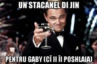 un stacanel di jin pentru gaby (cî ii îi poshlaia)