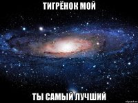 Тигрёнок мой Ты самый лучший