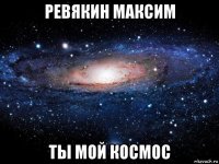 ревякин максим ты мой космос