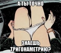 а ты точно знаешь тригонаметрию?