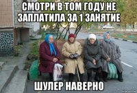 смотри в том году не заплатила за 1 занятие шулер наверно