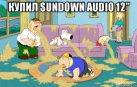 купил sundown audio 12" 