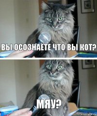 вы осознаёте что вы кот? мяу?