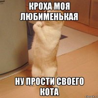 кроха моя любименькая ну прости своего кота