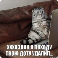 Хххозяин,я походу твою Доту удалил...