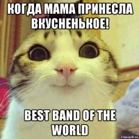 когда мама принесла вкусненькое! best band of the world