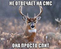 не отвечает на смс она просто спит