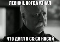 лесник, когда узнал что дигл в cs:go косой