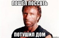 пошёл поссать потушил дом