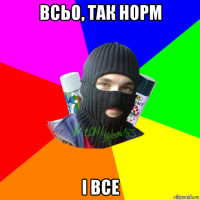 всьо, так норм і все