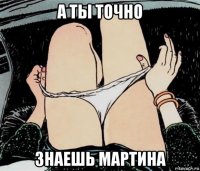 а ты точно знаешь мартина