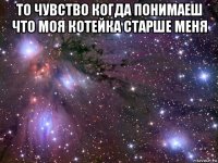 то чувство когда понимаеш что моя котейка старше меня 