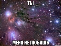 ты меня не любишь