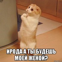  ирода а ты будешь моей женой?